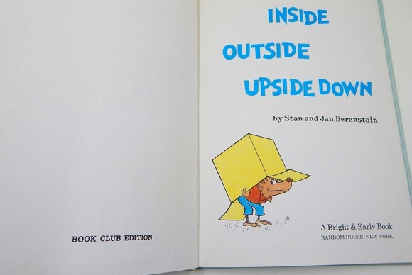 Inside Outside Upside Down Berenstain Bears 1968 Hardcover First Edition - Picture 8 of 12